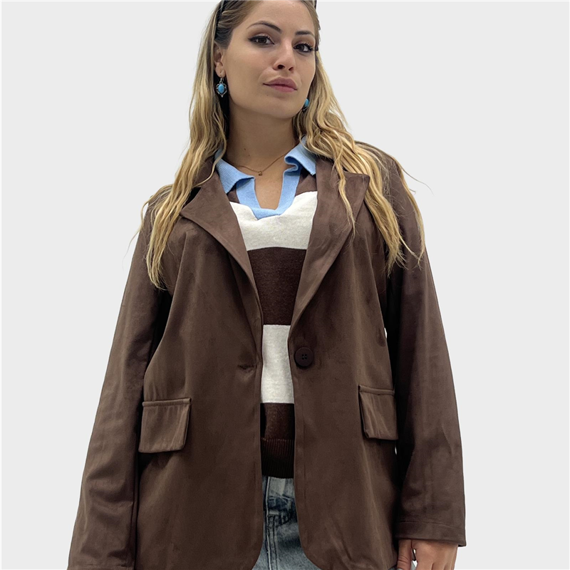 giacca in alcantara tessa